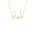 Gold Name Necklace - Lamia - لمياء
